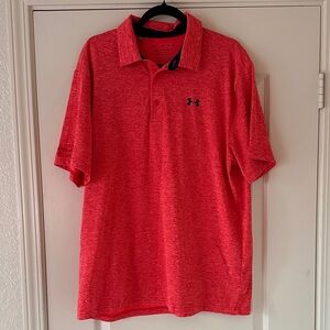Under Armour Men's Vibrant Red Polo Shirt